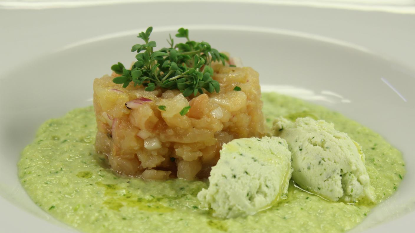 Tartare di trota e zincarlin