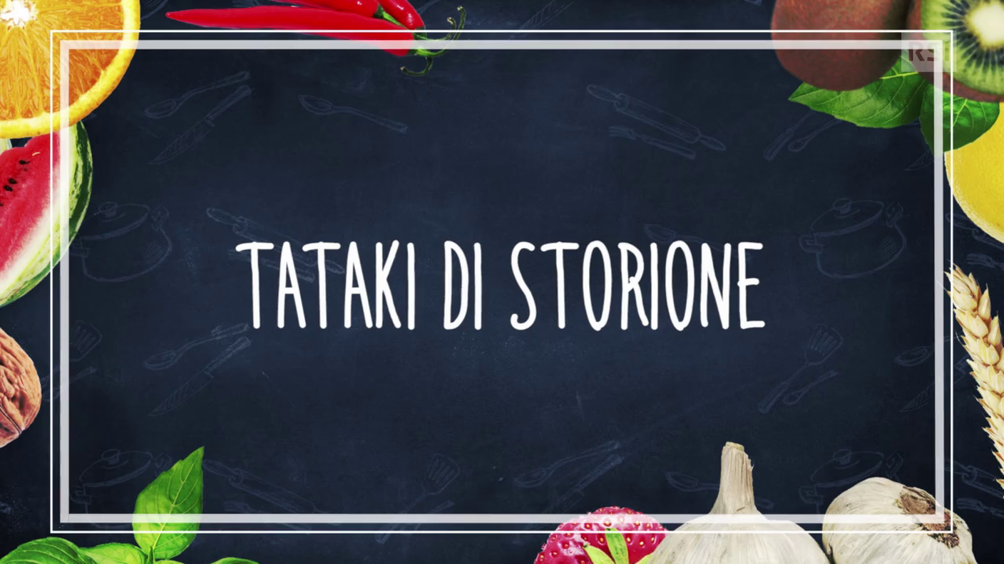 Ricetta in breve - Tataki di storione e la sua spuma con cialda di riso, peperone arrosto e finger lime