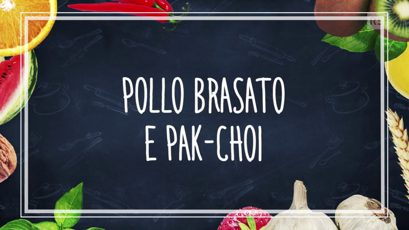 Ricetta in breve - Pollo brasato al vino rosso e pak-choi
