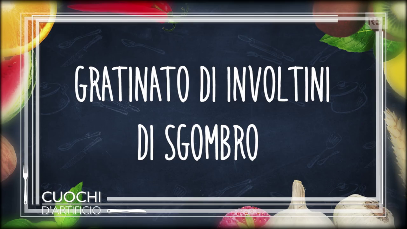 Ricetta in breve - Gratinato di involtini di sgombro, mele, patate e pinoli