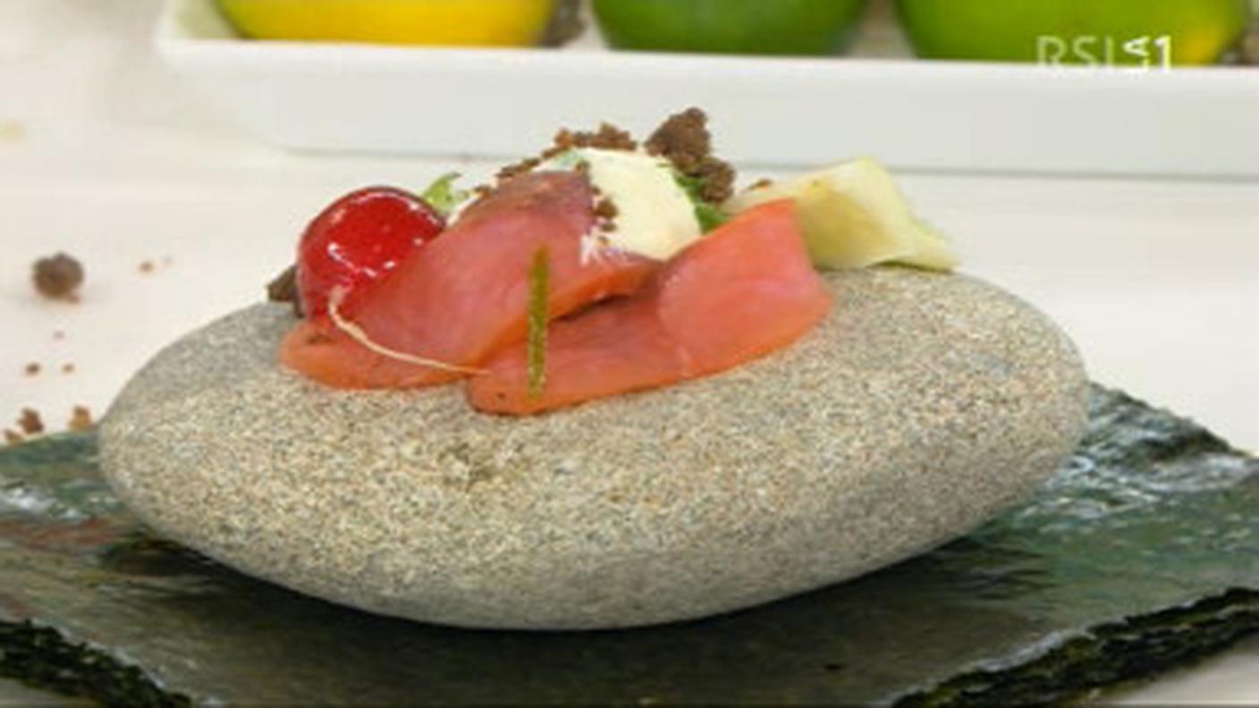 Salmone marinato in casa agli agrumi