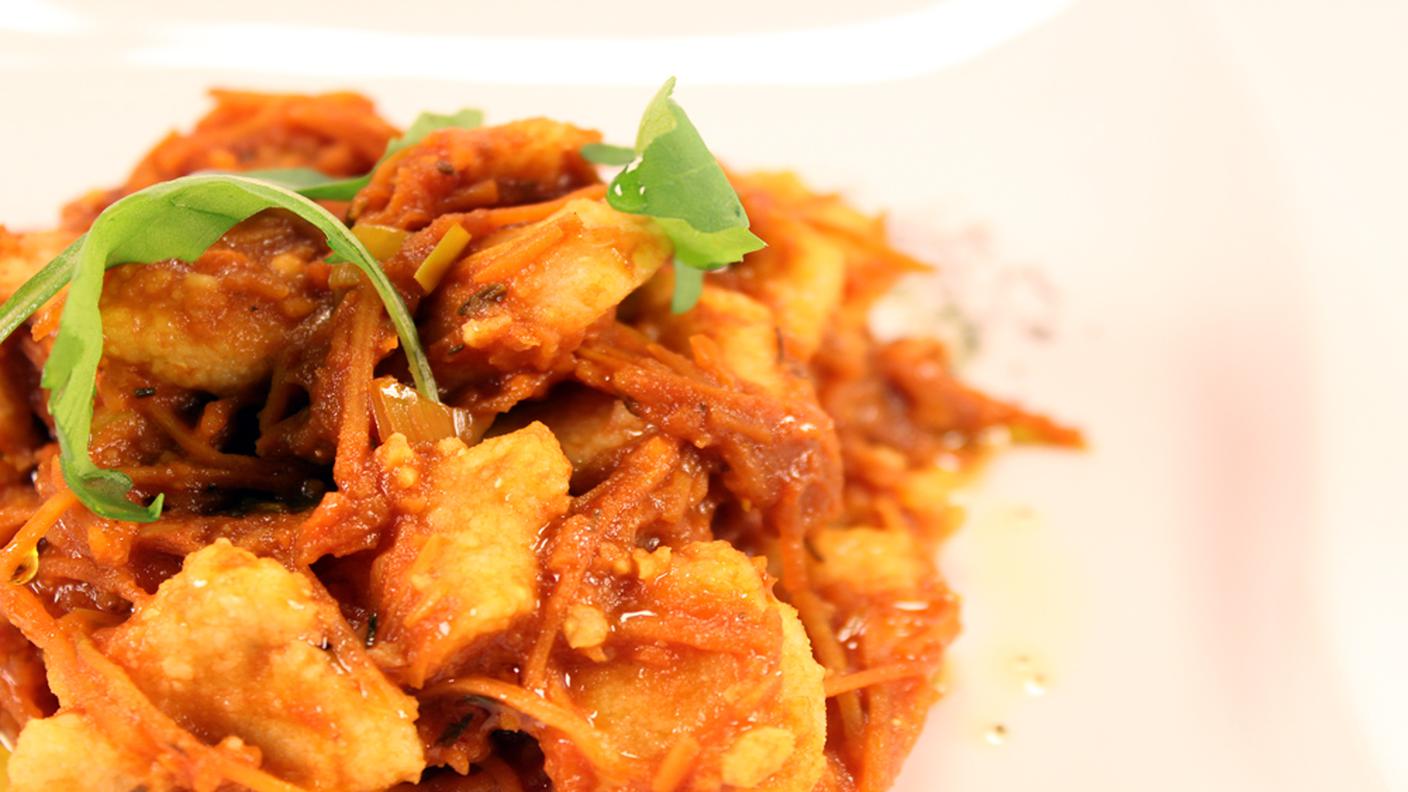 Gnocchi di miglio con ragù di carote