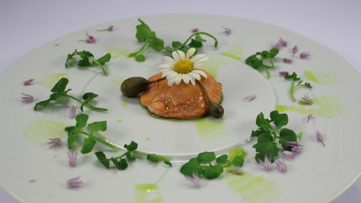 Raviolo di trota salmonata