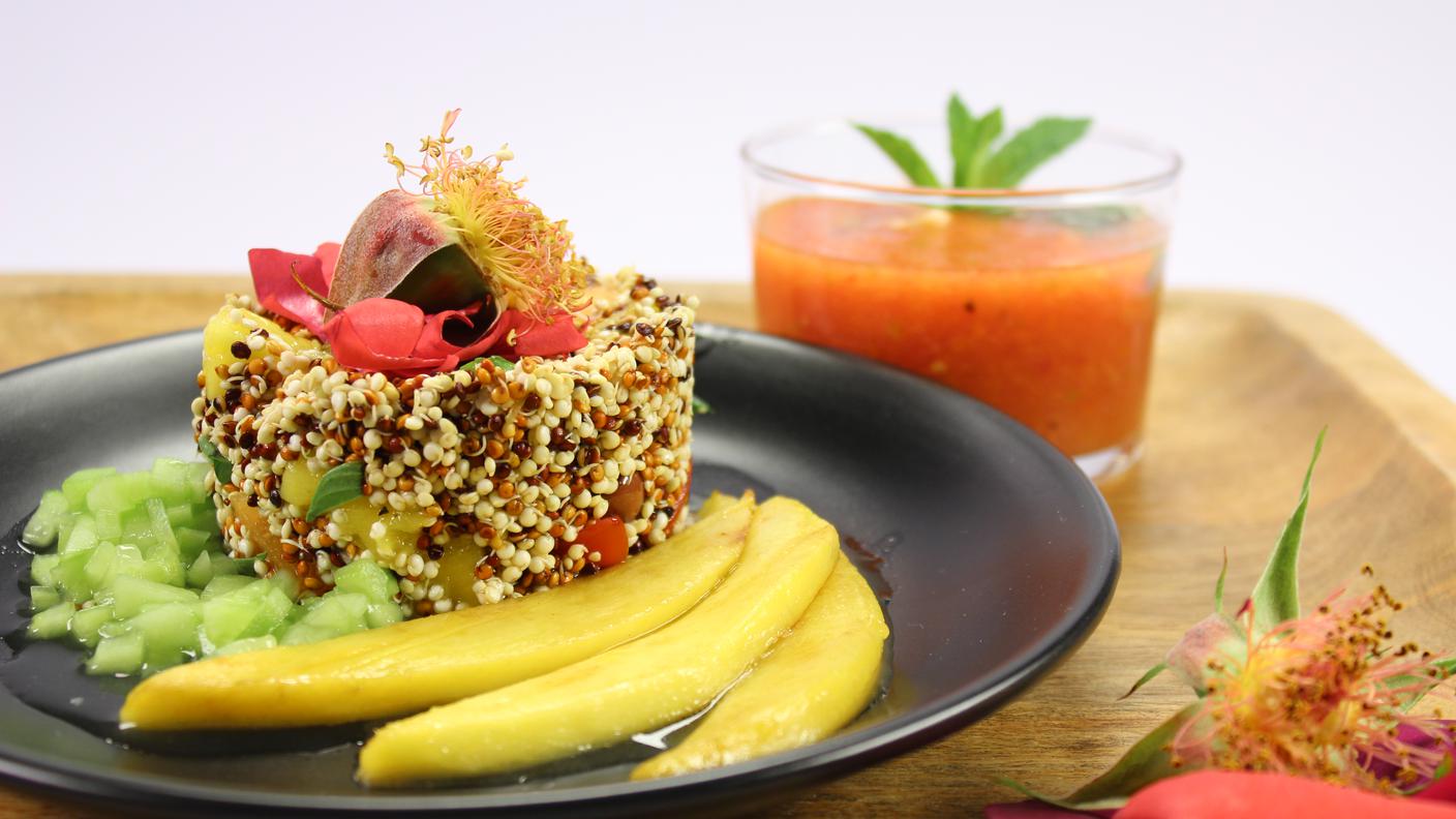 Insalata di quinoa germogliata 