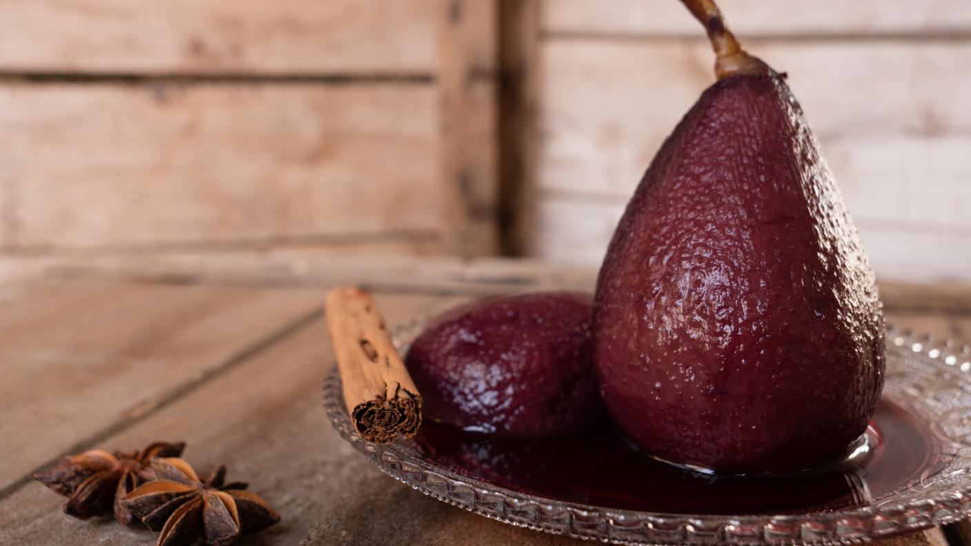 Pere al vino