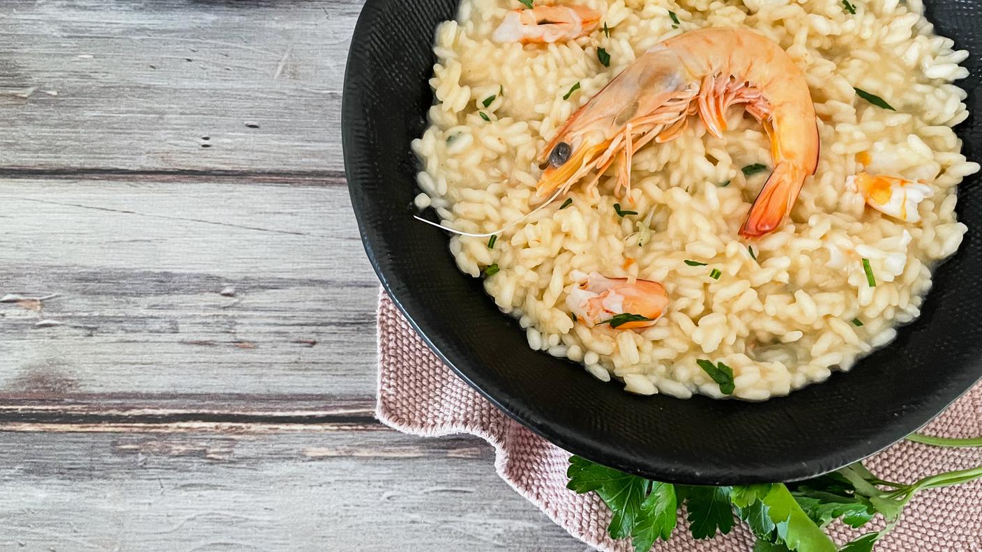 Risotto gamberi e mazzancolle 