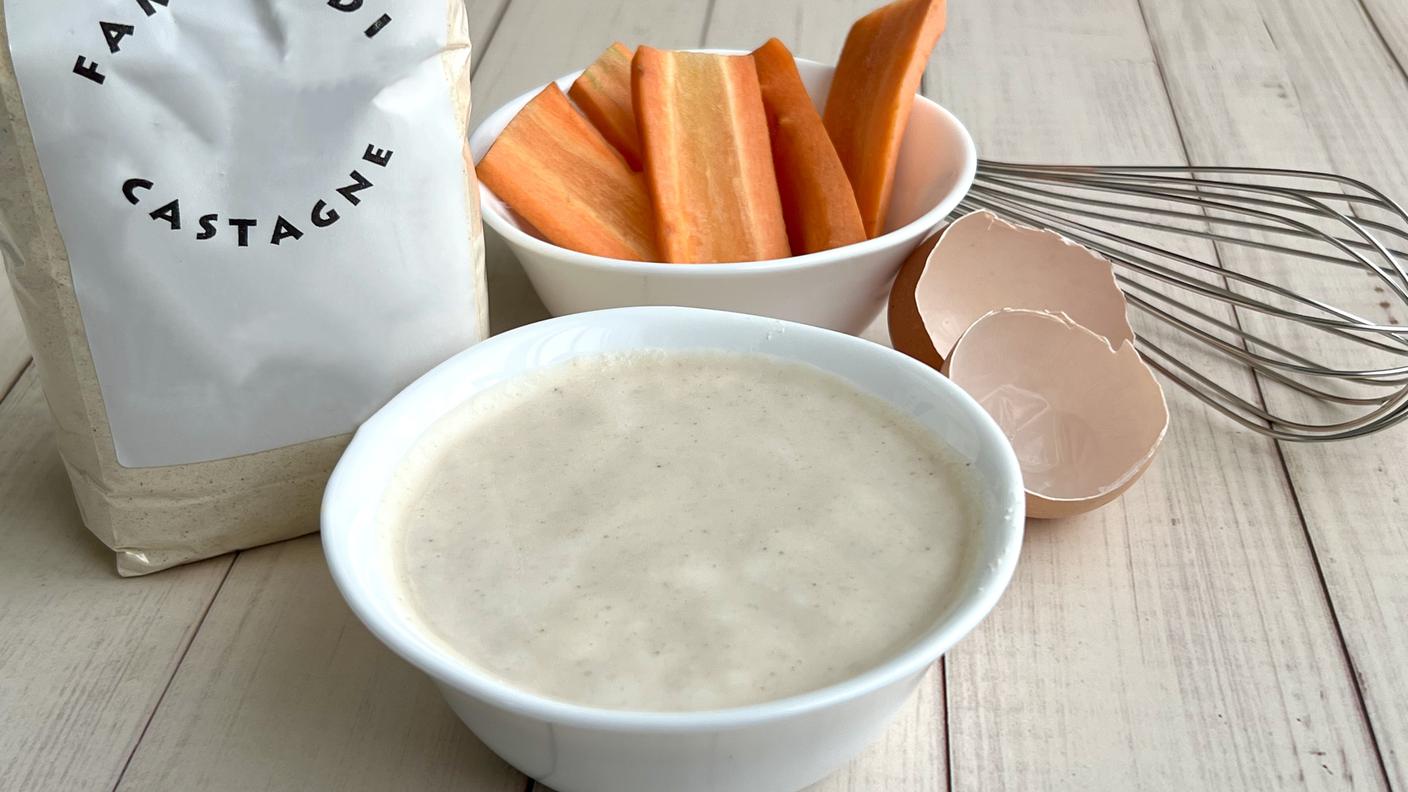 Pastella con farina di castagne 