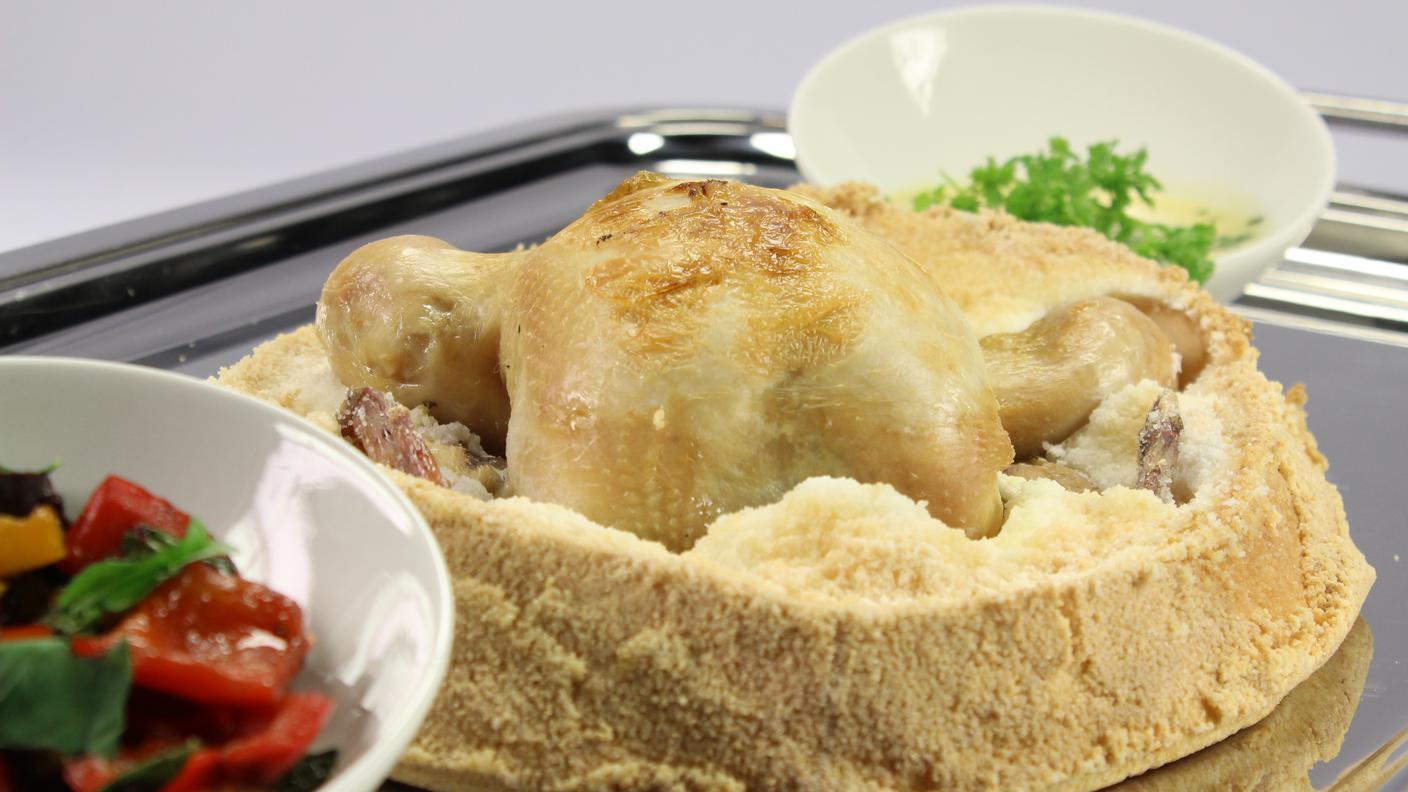 Pollo in crosta
