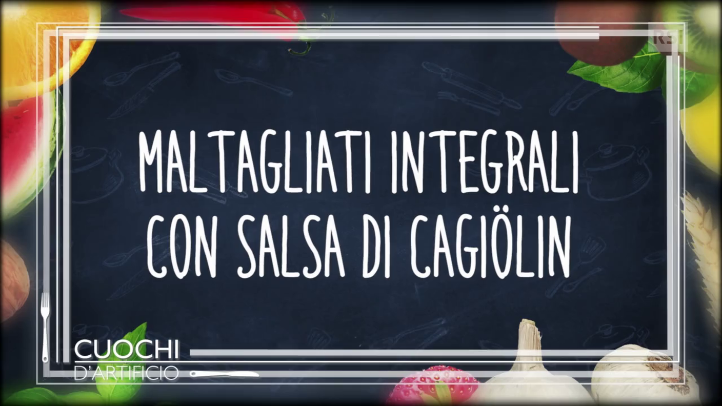 Ricetta in breve - Maltagliati integrali con salsa di cagiülin e rucola