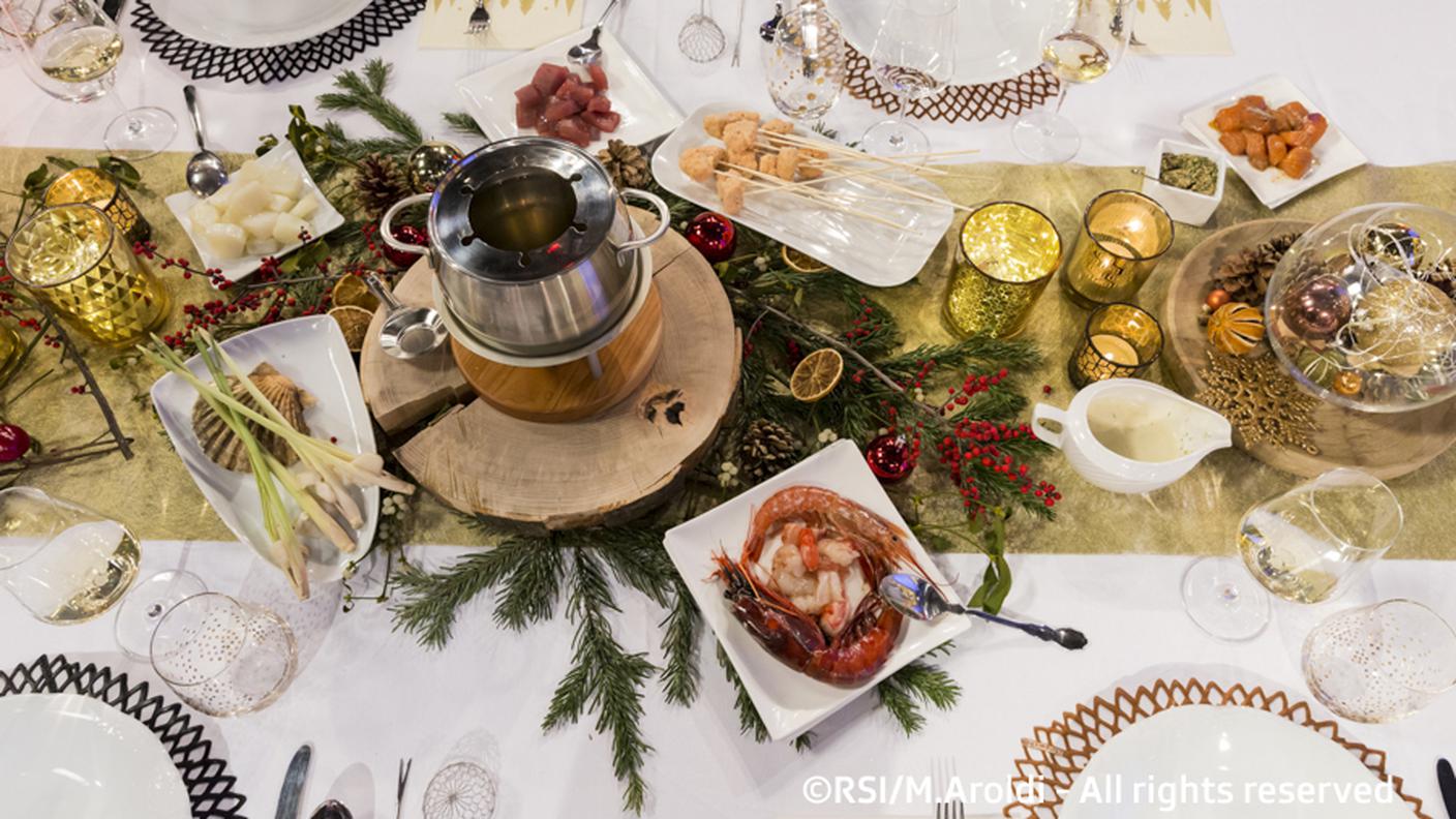 Fondue chinoise di pesce delle feste