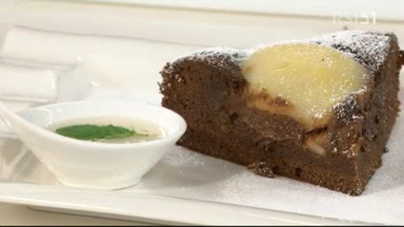 torta di pere e cioccolato