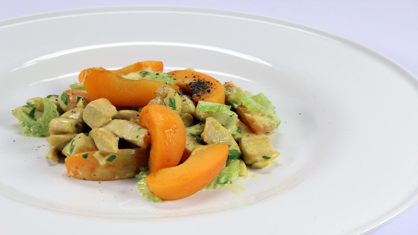 insalata pollo albicocche