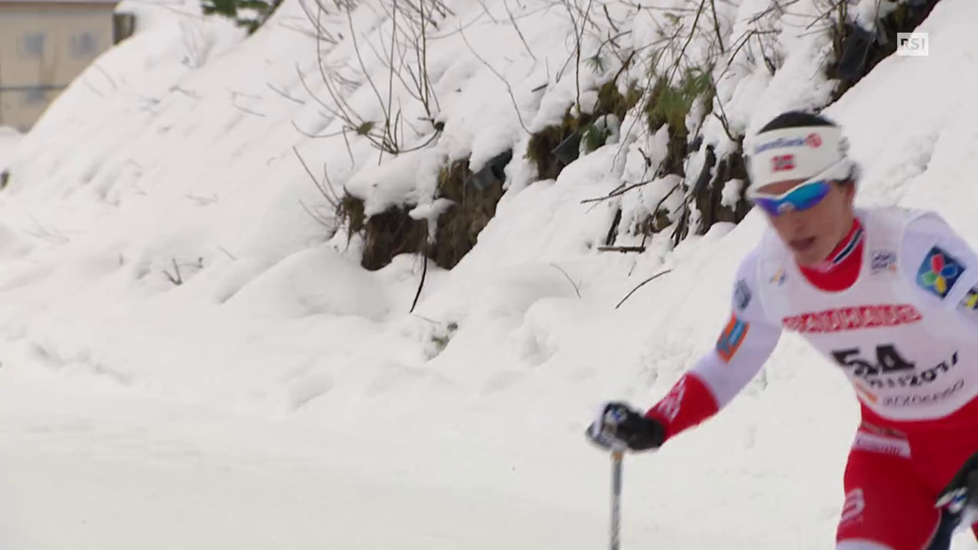 Mondiali di Lahti, l'arrivo di Marit Björgen (28.02.2017)