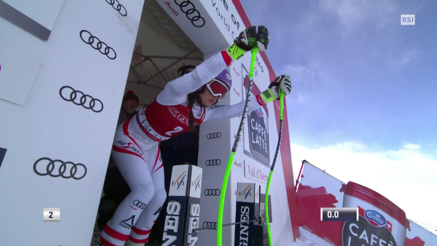 Super G Val d'Isère, la discesa di Anna Veith (17.12.2017)