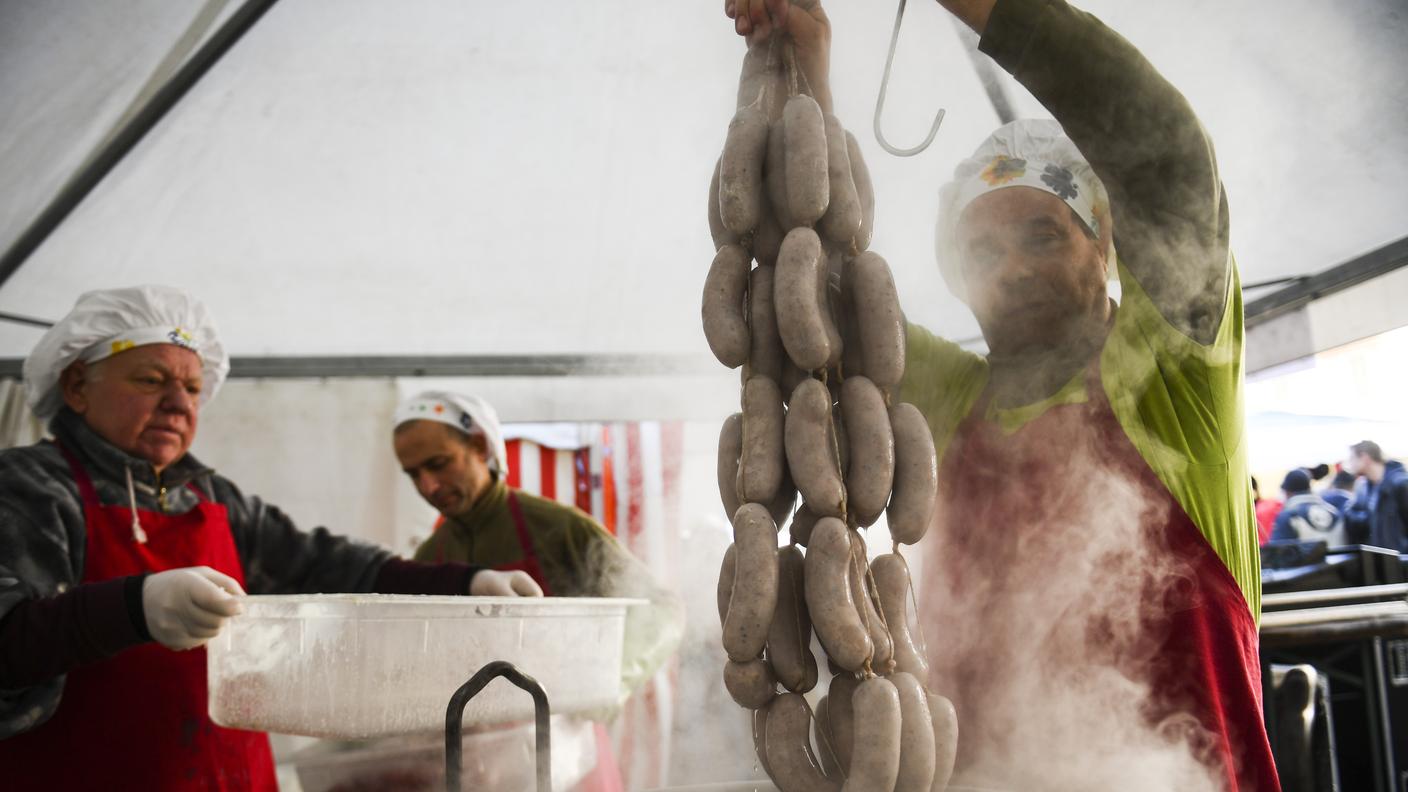 Il tradizionale ritrovo in Piazza Sant'Antonio a Locarno
