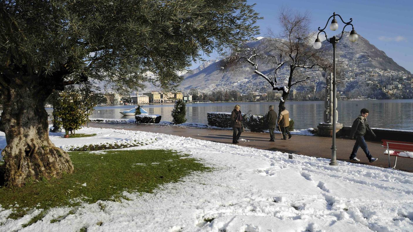 Lugano è una località turistica che piace pure durante la stagione più fredda