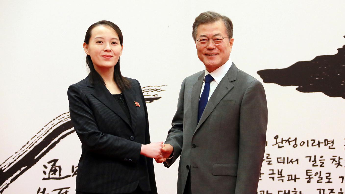 Moon incontra alle Olimpiadi la sorella del governatore nordcoreano