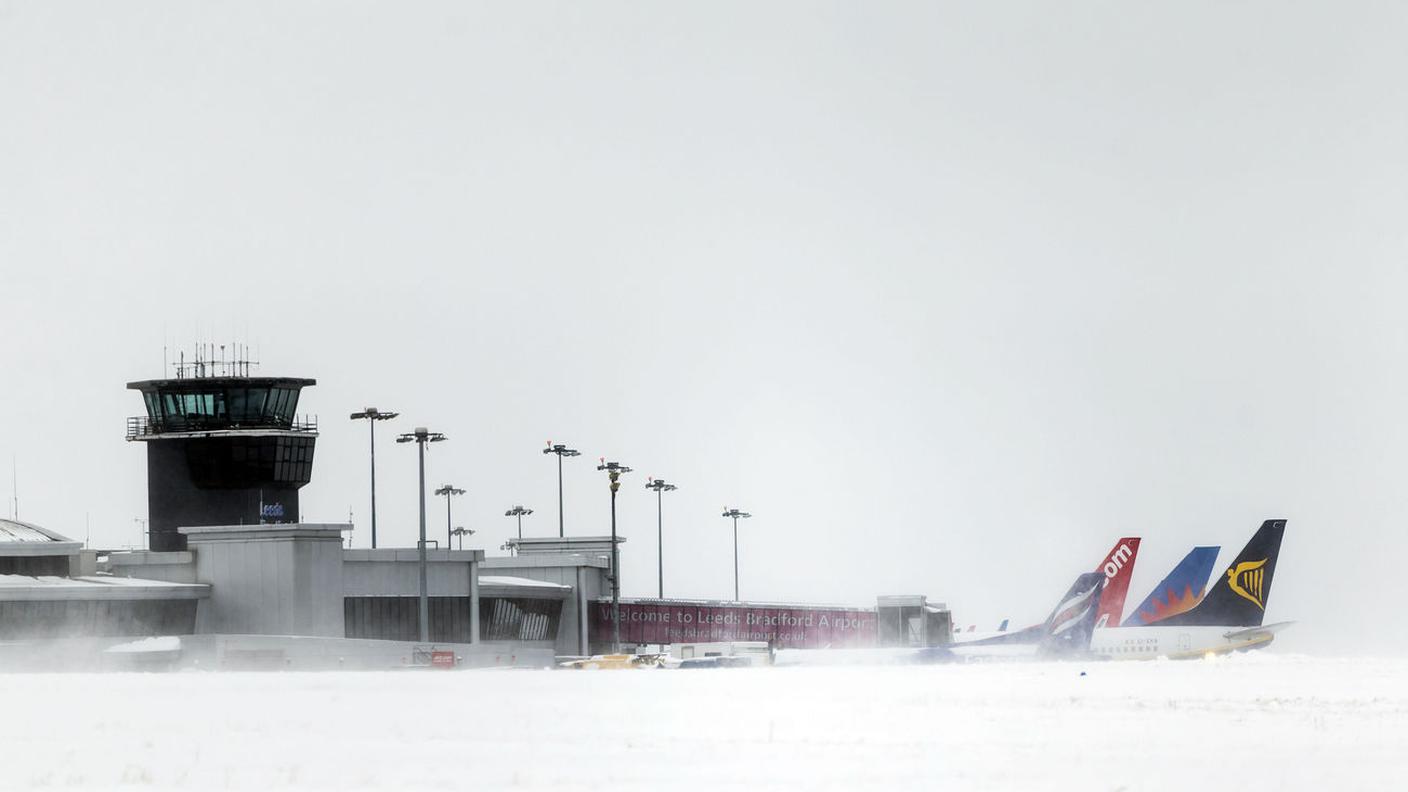 Anche il traffico aereo sta subendo disagi 