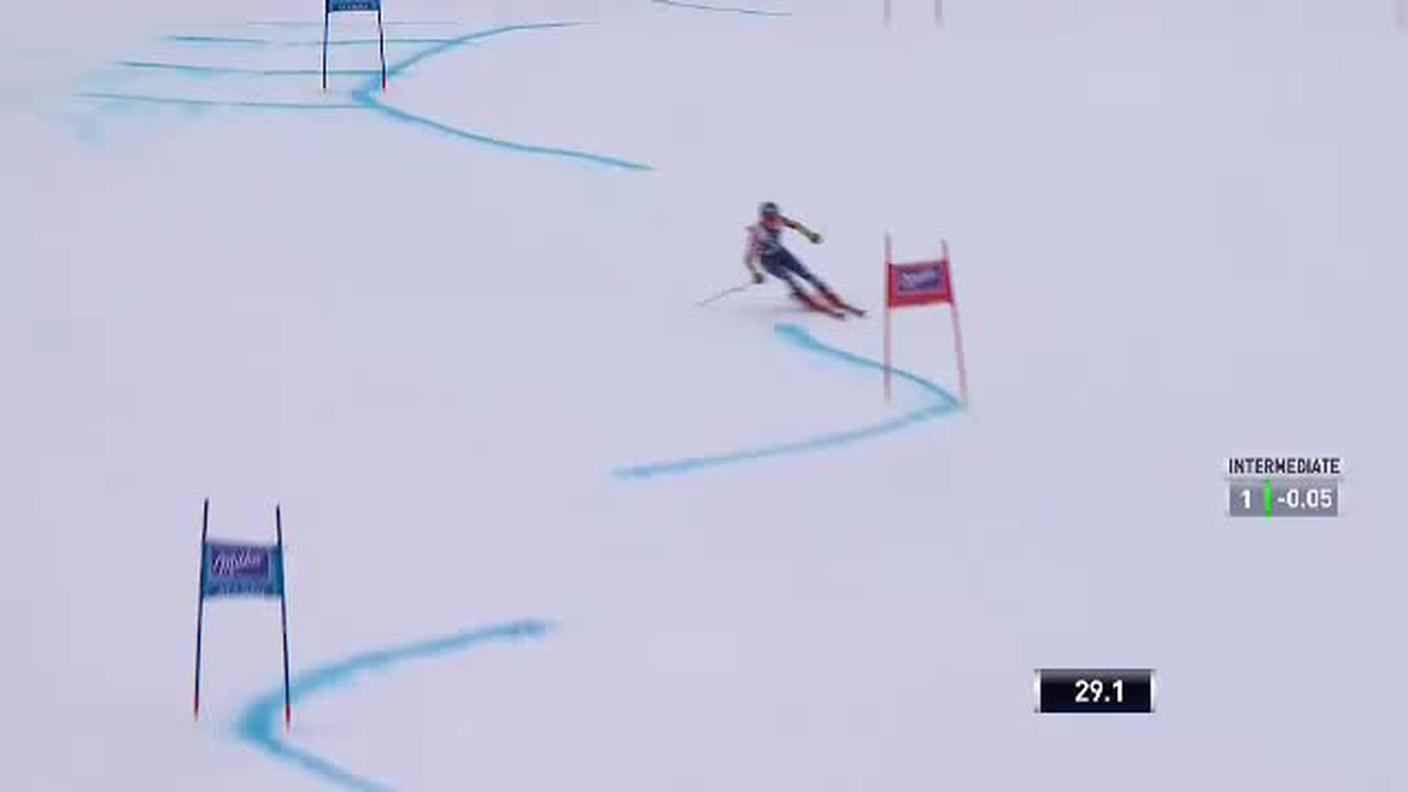 Gigante di Ofterschwang, la prima manche di Mikaela Shiffrin (09.03.2018)