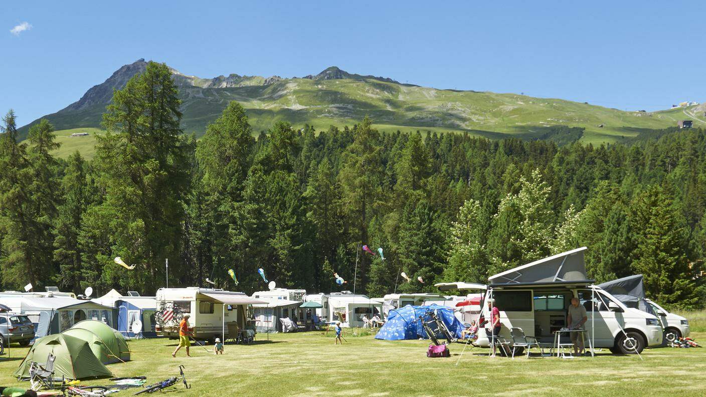 Un camping a St. Moritz