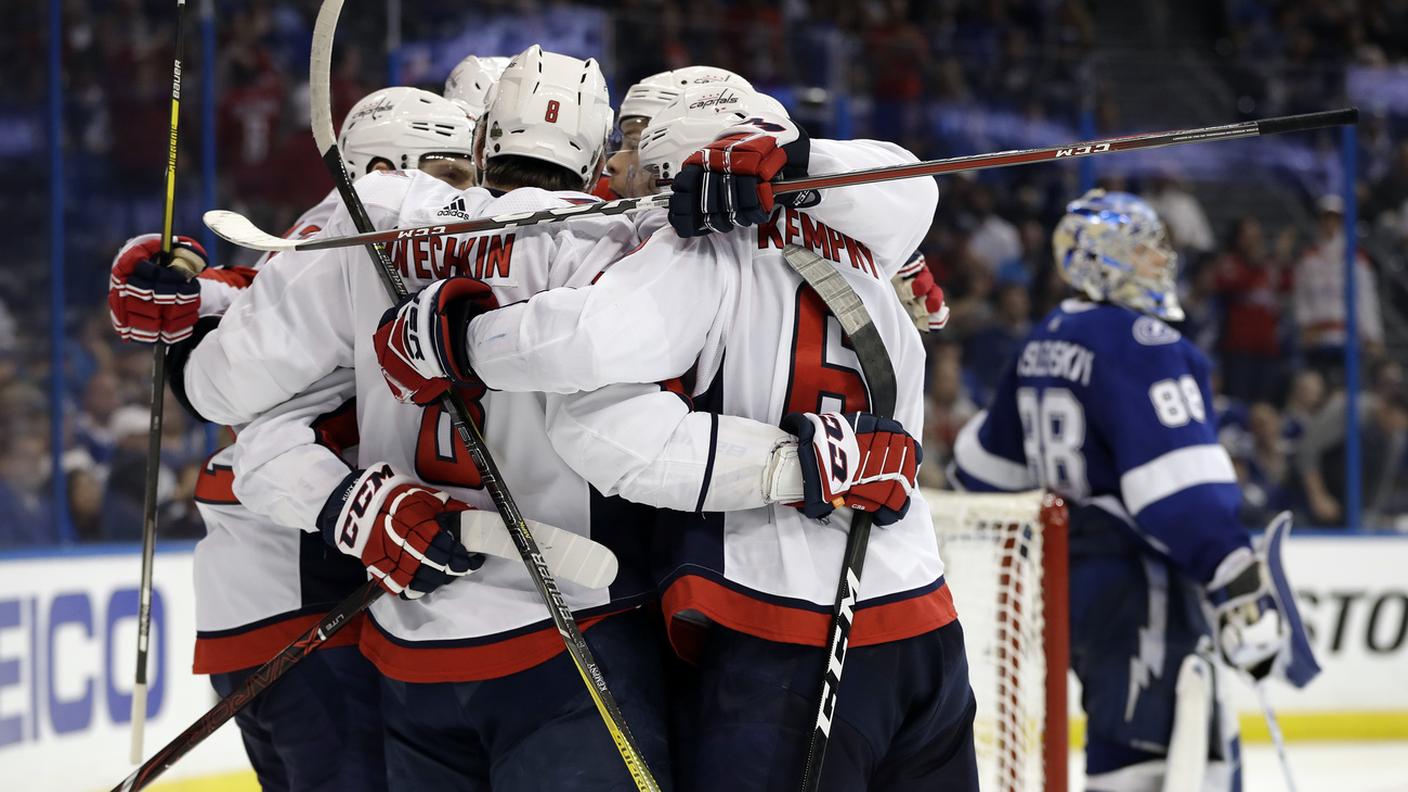 La gioia di Ovechkin e compagni