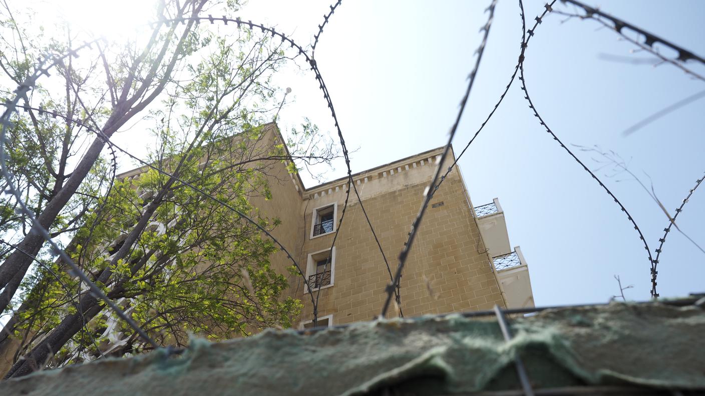 Ledra Palace, sede delle Nazioni Unite nel cuore della zona cuscinetto nella capitale Nicosia