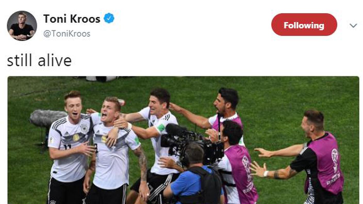 Toni Kroos Tweet