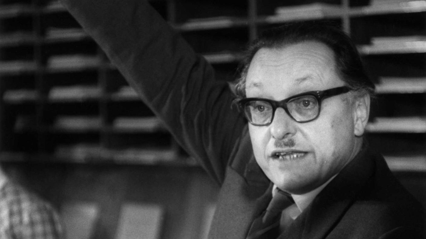 Guido Calgari alla Biblioteca cantonale di Lugano (1959)