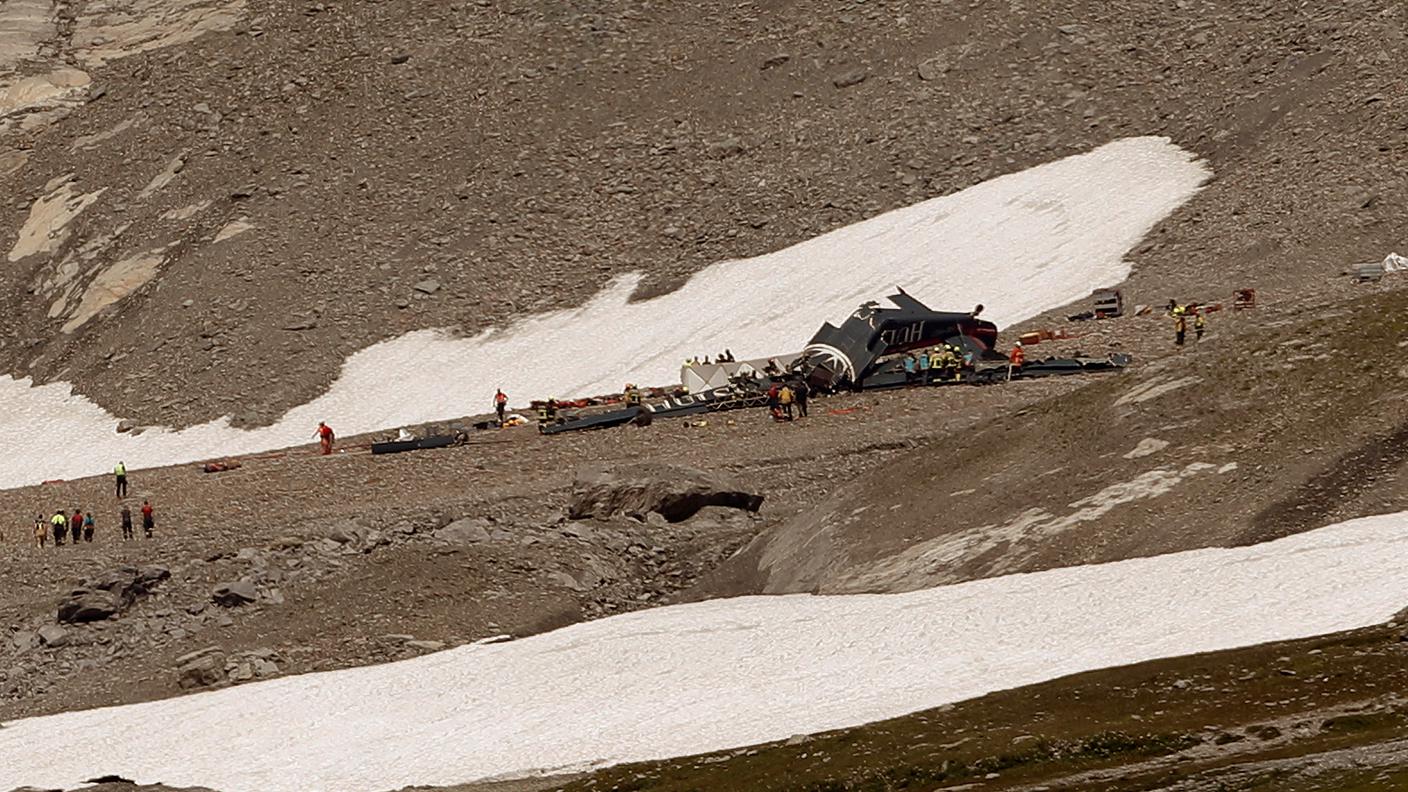 L'impatto è avvenuto a 2'450 metri di altitudine