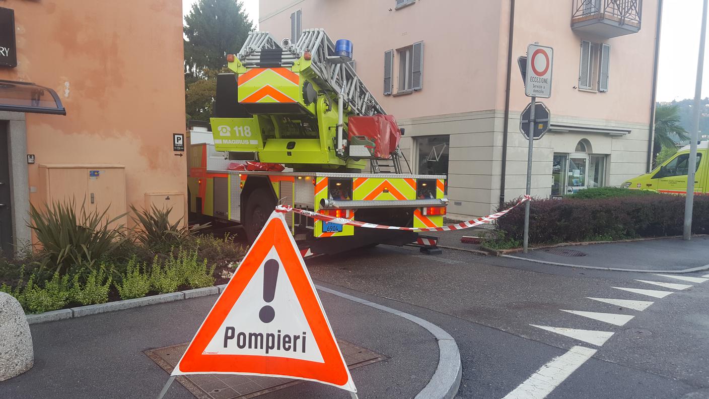 Oltre ai pompieri è intervenuta anche l'AIL