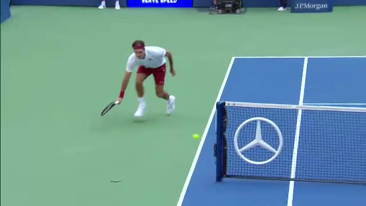 US Open, Federer passa di fianco al paletto contro Kyrgios (01.09.2018)