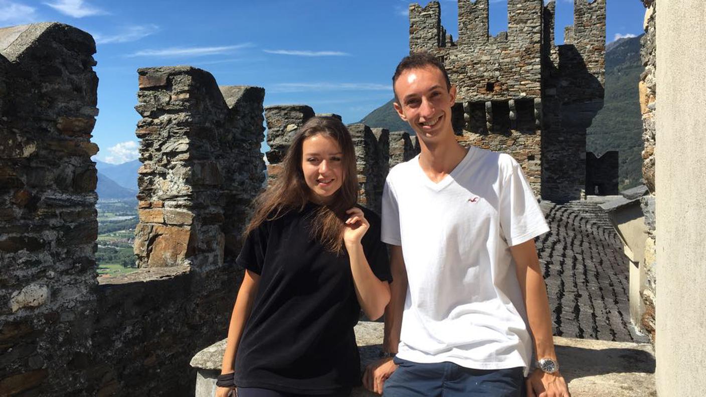 Gli studenti Giulia Martini e Gianluca Crippa