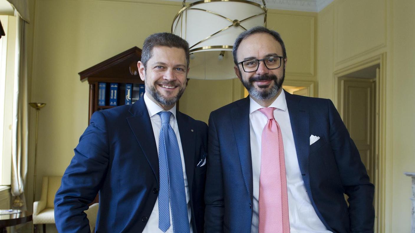 Il direttore Giampaolo Botta (sin) e il presidente Alessandro Pitto