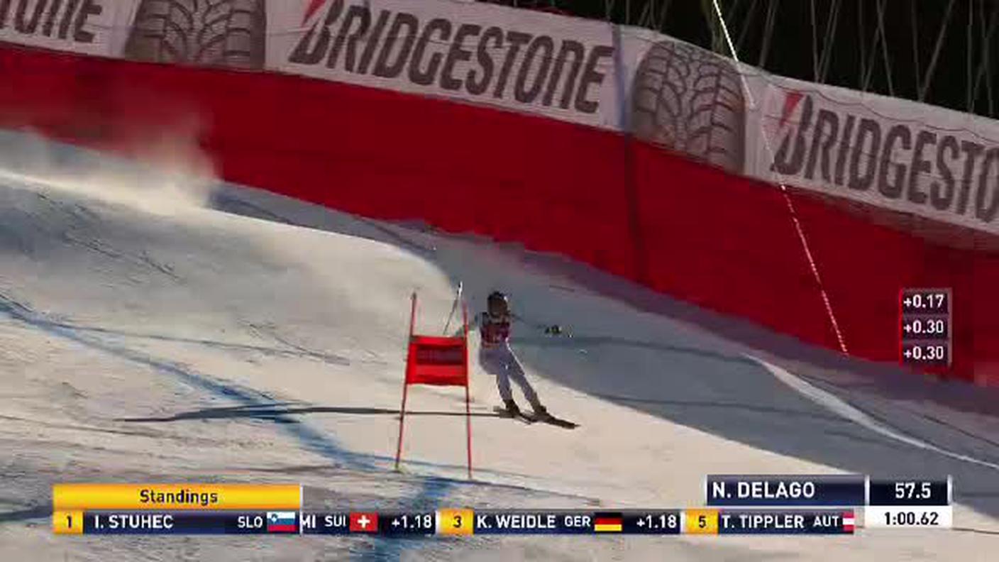 Discesa femminile della Val Gardena, la prova di Nicol Delago (18.12.2018)