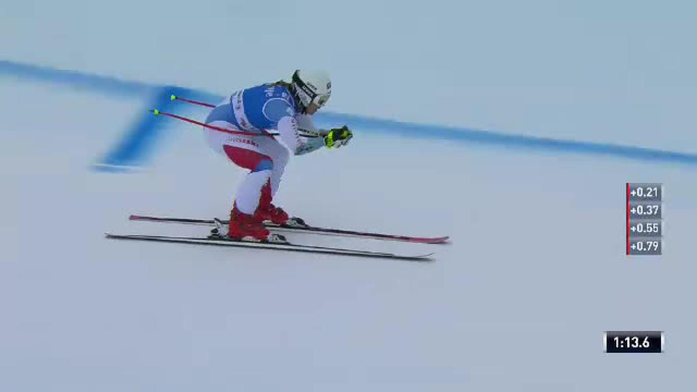 Super G femminile della Val Gardena, la prova di Joana Hählen (19.12.2018)