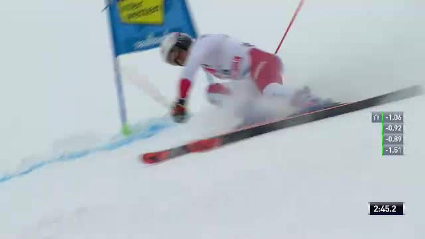 Gigante maschile di Saalbach, la seconda manche di Gino Caviezel (19,12,2018)