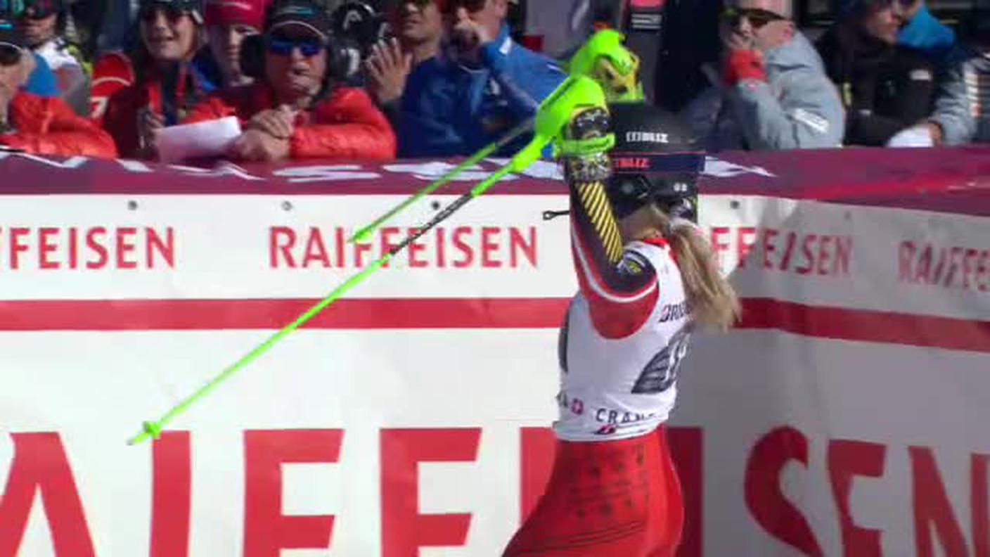 Combinata di Crans-Montana, lo slalom di Roni Remme (24.02.2019)