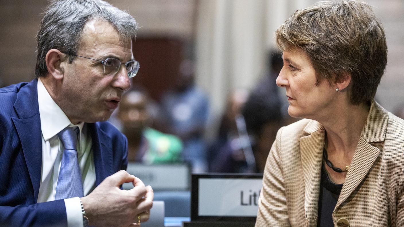 Con il ministro dell'ambiente italiano, Sergio Costa