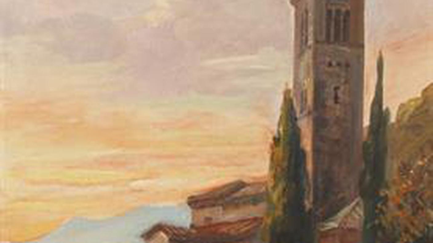 Uno dei dipinti "morcotesi" di Otto Perlasca, il nonno di Massimo
