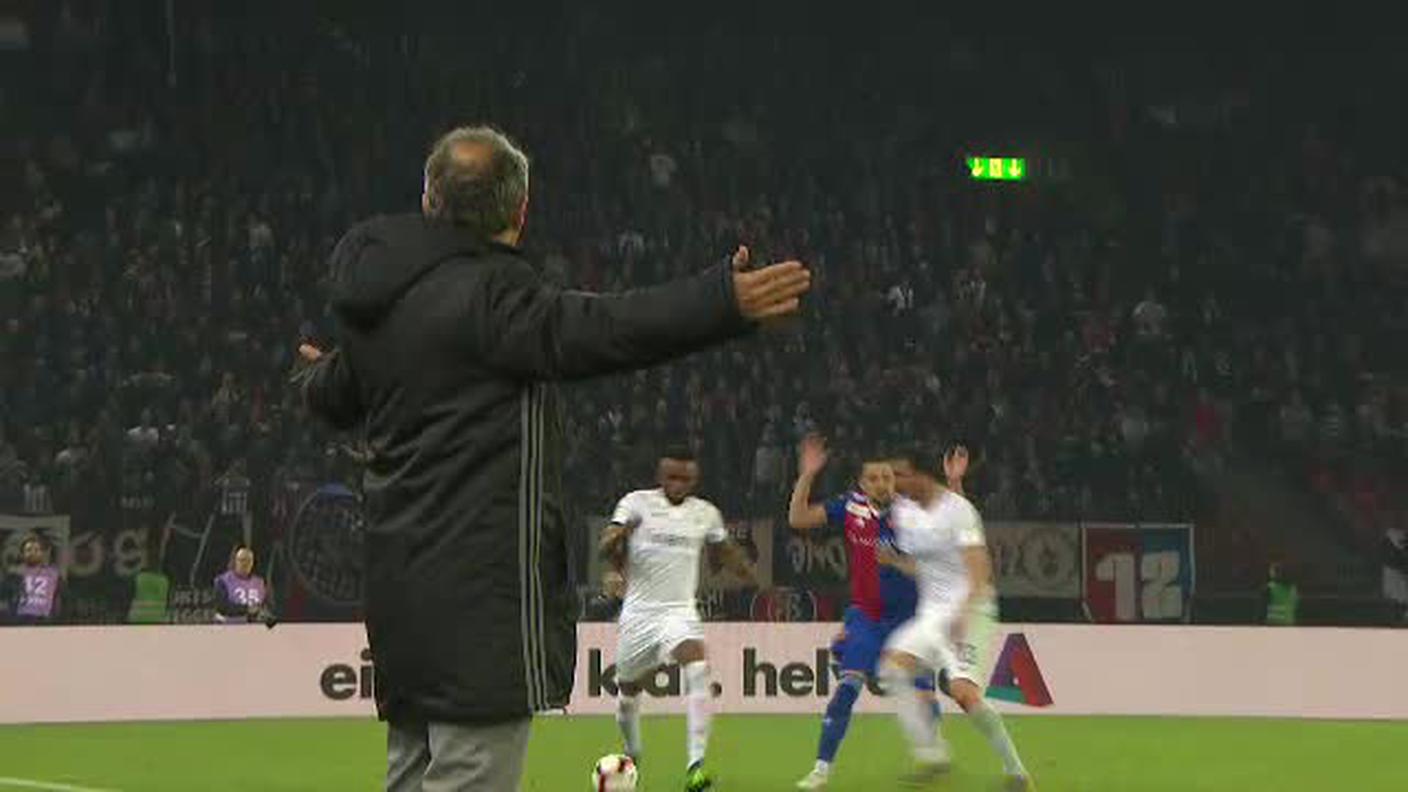 Coppa Svizzera, la manata di Kuzmanovic a Nef (25.04.2019)