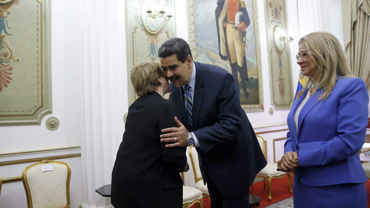 Bachelet ha incontrato il presidente venezuelano Nicolas Maduro il 21 giugno a Caracas