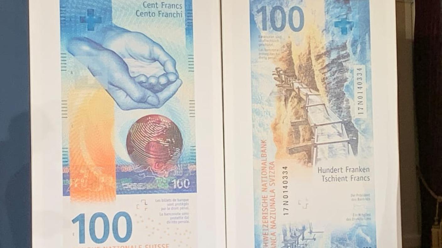 La nuova banconota da 100 franchi