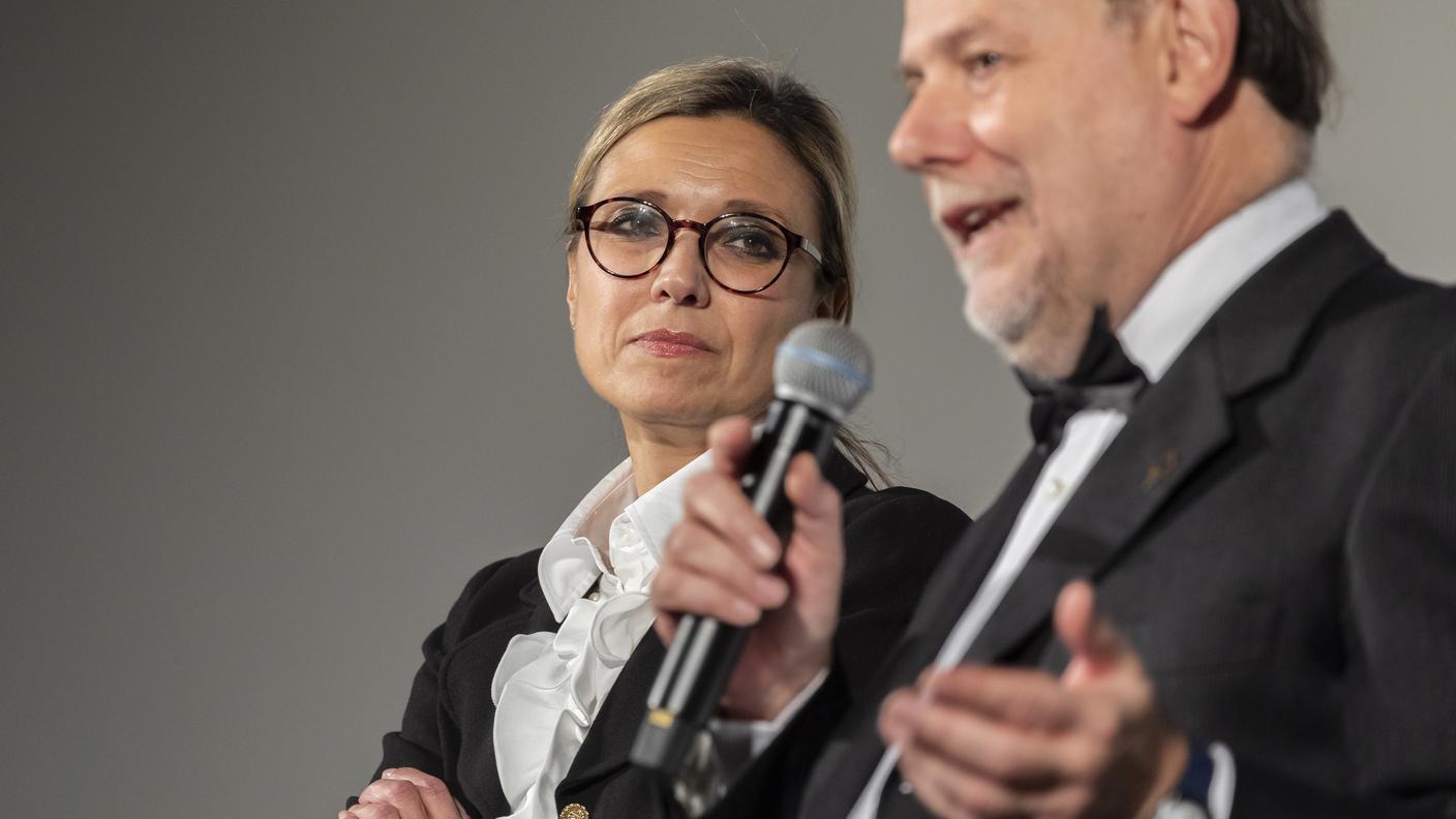 La presidente Flavia Marone e il direttore artistico Giancarlo Zappoli in una foto d'archivio