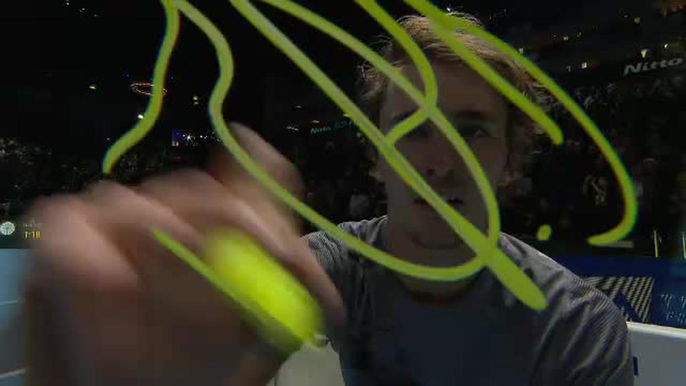 SP TENNIS ATP FINALS LONDRA GRUPPO ANDRE AGASSI D.MEDVEDEV (RUS) - A.ZVEREV (GER) LINEA 3