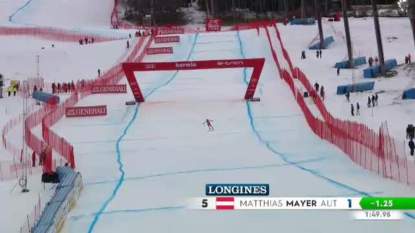 D U Bormio, la prova di Matthias Mayer (27.12.2019)
