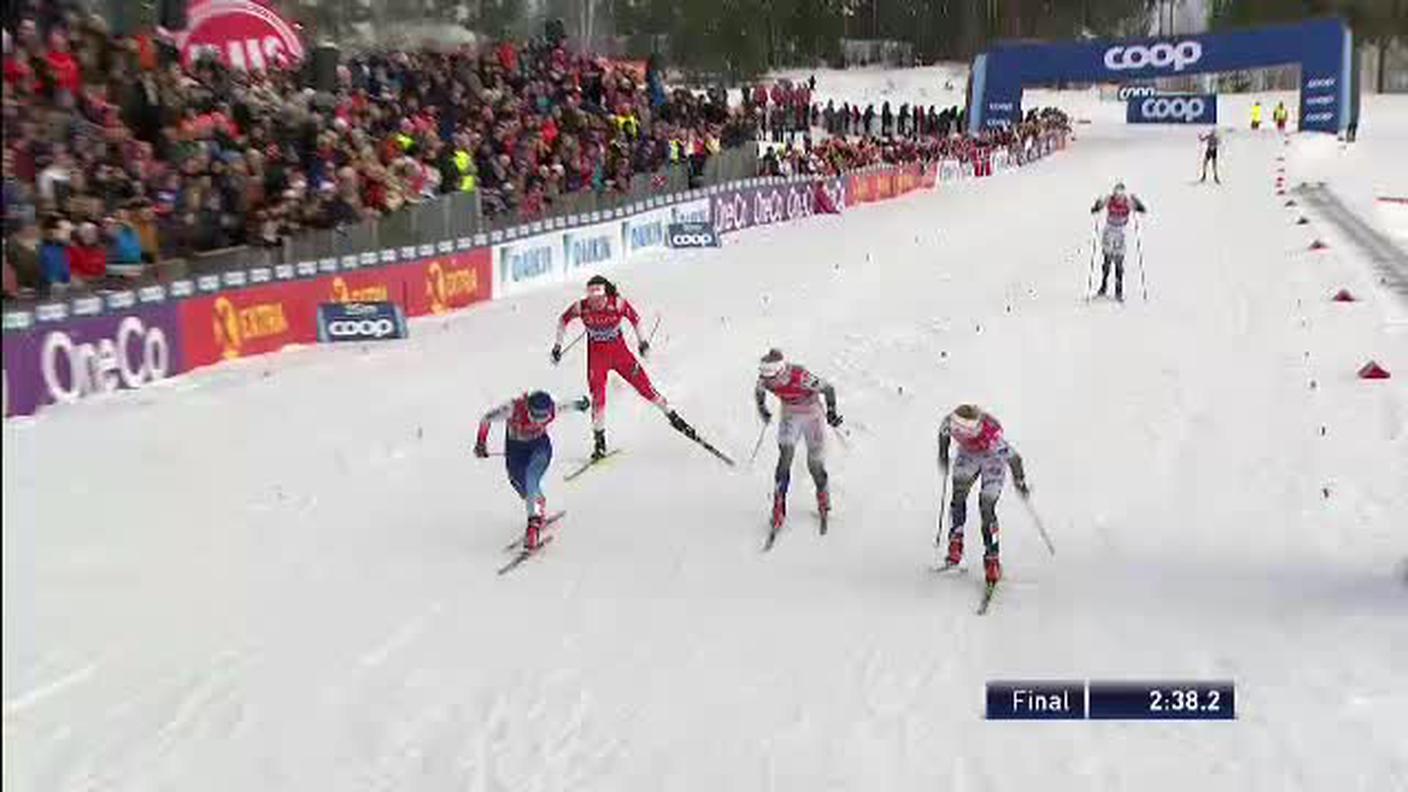 Fondo, l'arrivo dello sprint femminile di Drammen (04.03.2020)