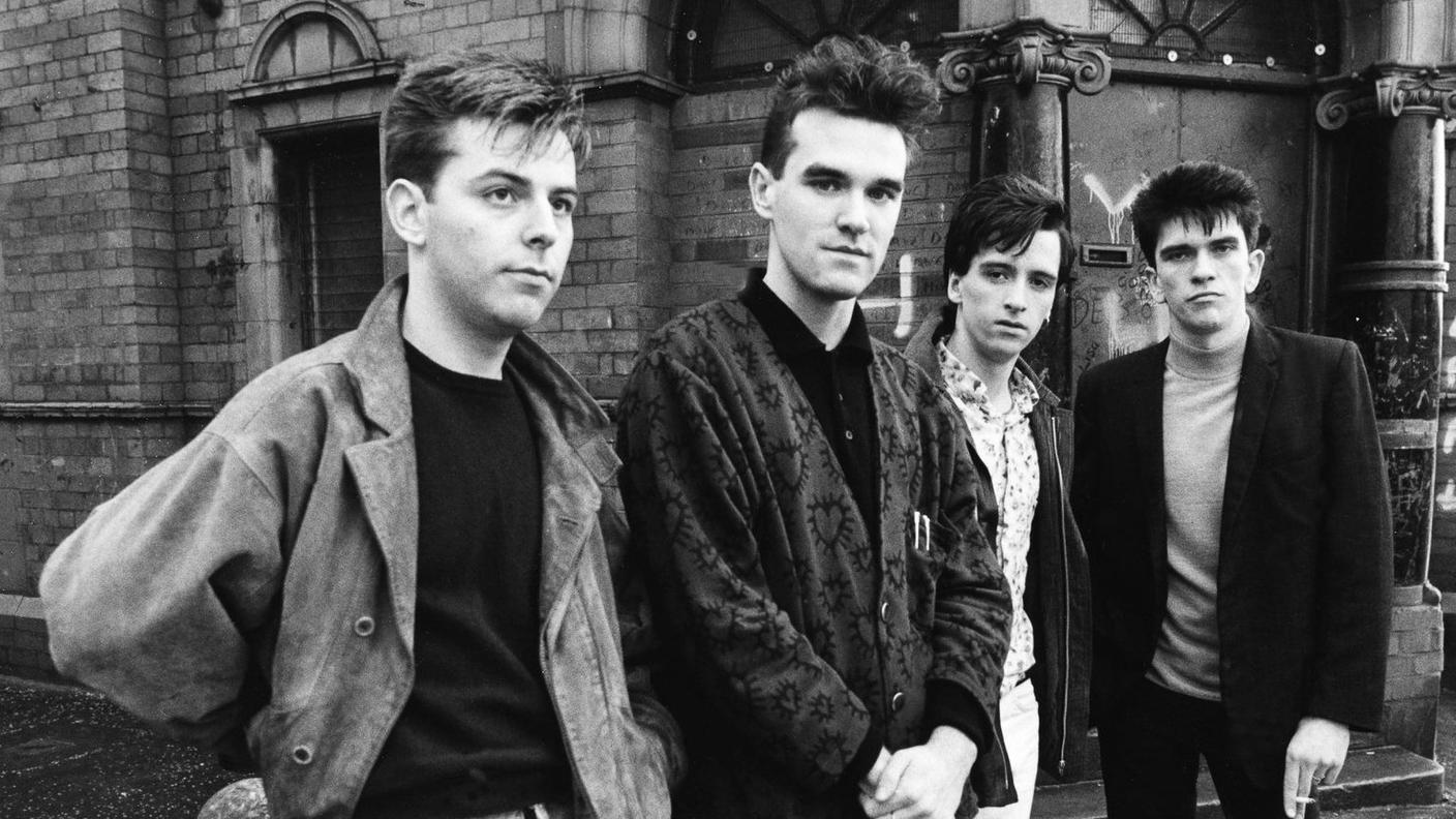 The Smiths da sinistra Andy Rourke, Morrissey, Johnny Marr, Mike Joyce