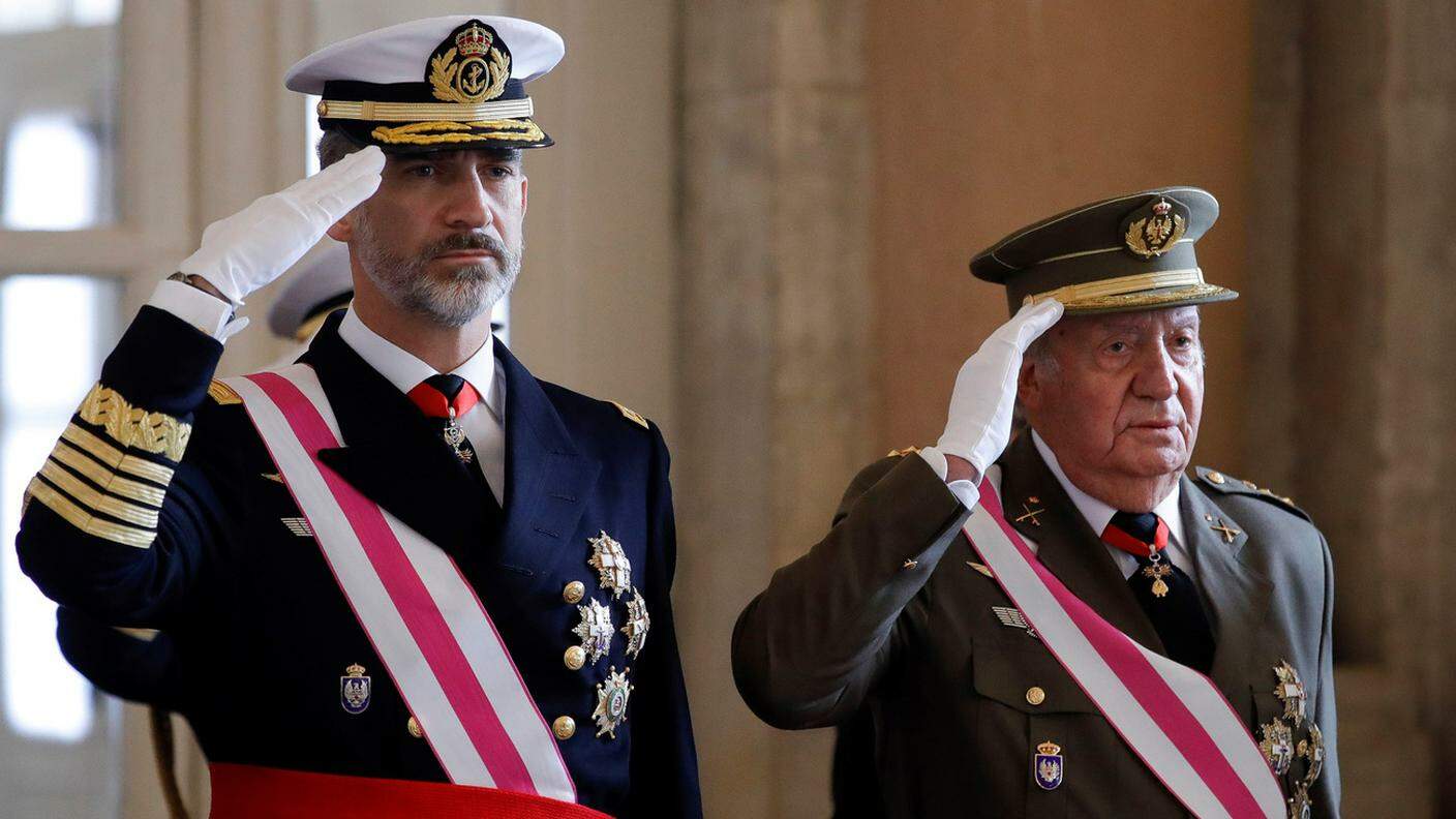 Re Felipe VI e suo padre, re emerito Juan Carlos I