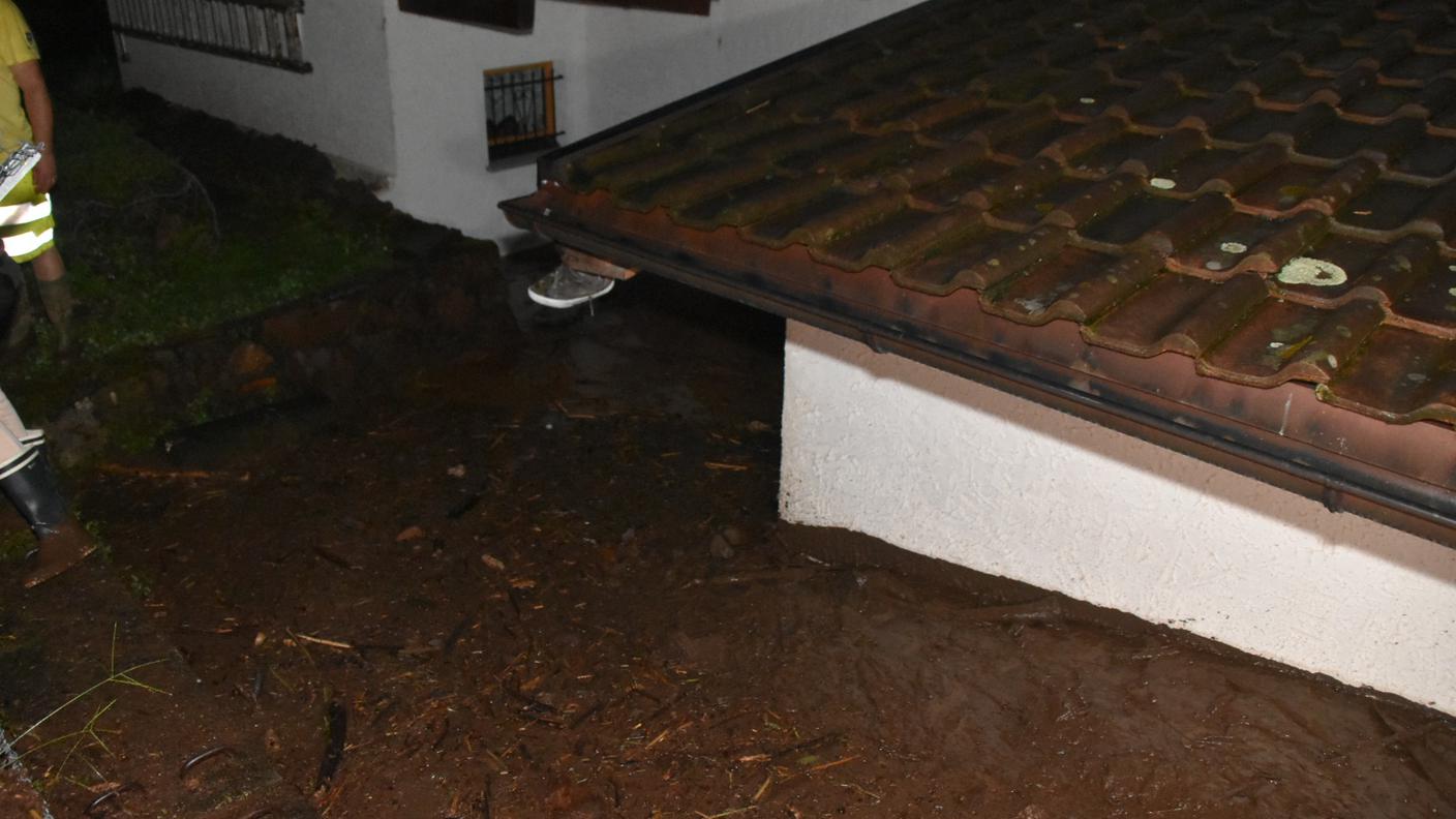 Evacuata una casa a Bissone /1