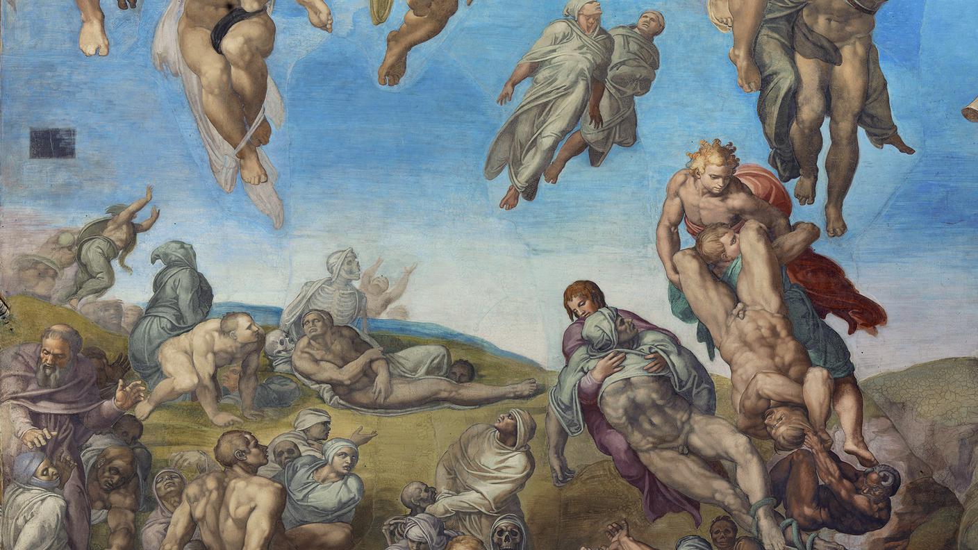 Michelangelo, Giudizio universale (part. della resurrezione dei corpi)